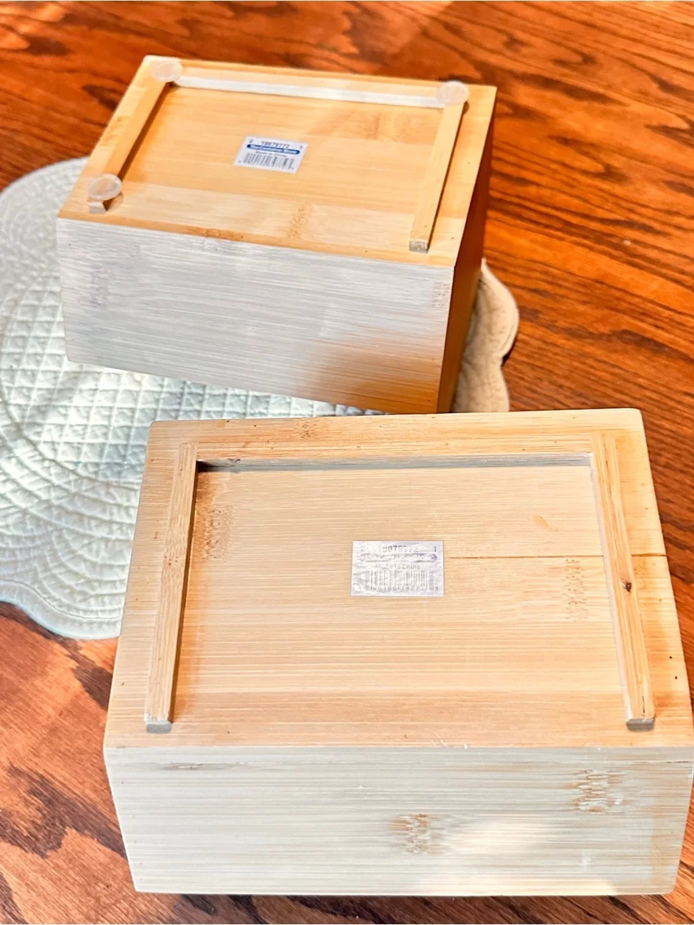 Stacking pantry bins lot of 2 small